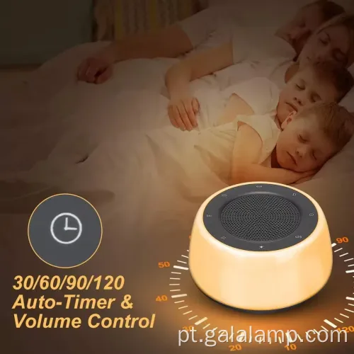 Luz noturna cronometrada com música e monitoramento de som